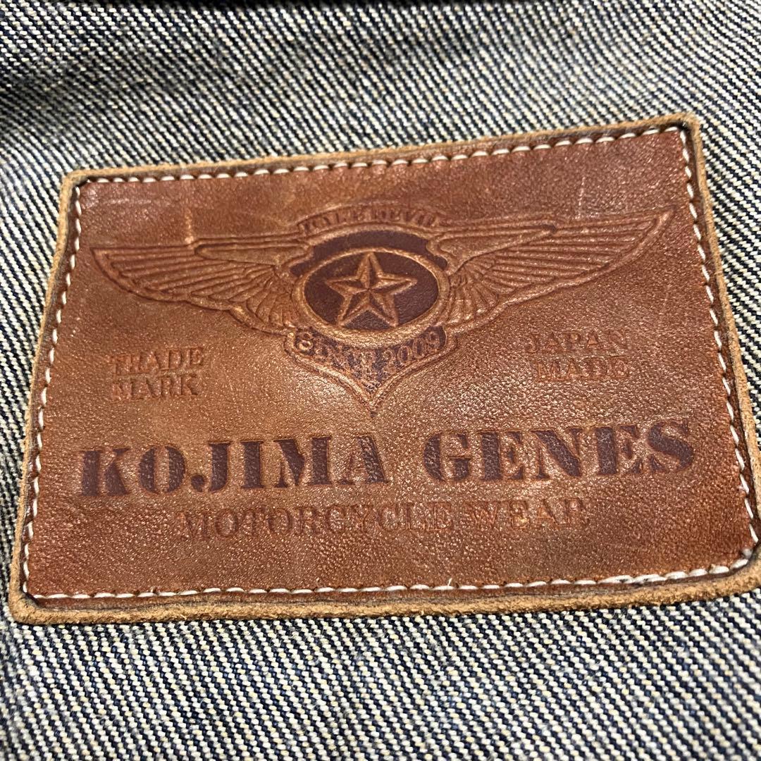 児島ジーンズ デニムジャケット シングルライダースジャケット XLサイズ