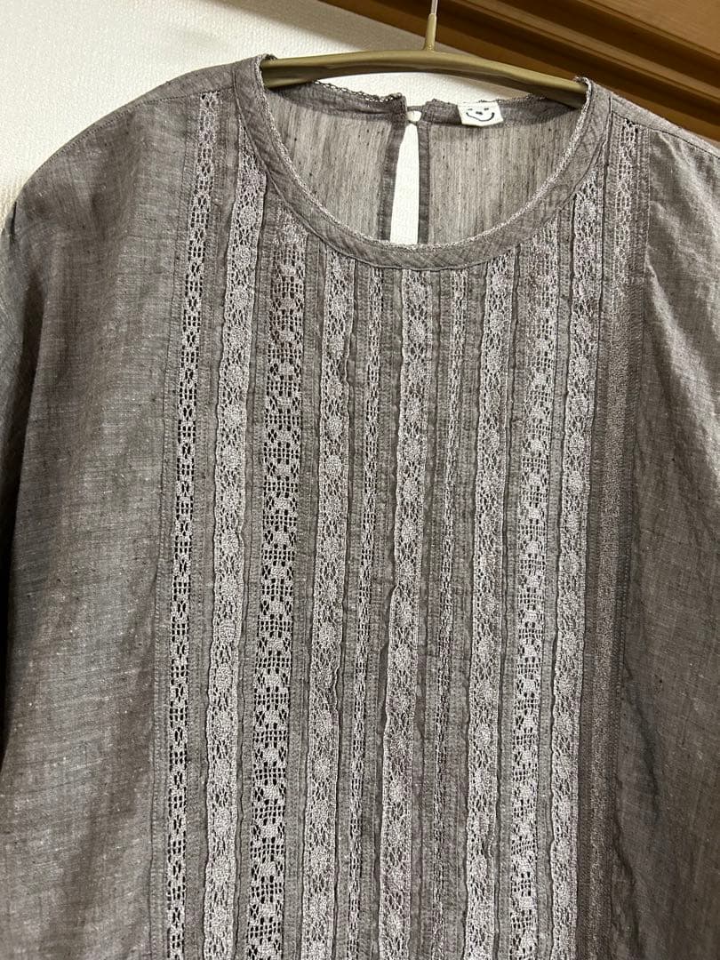 45R カディレースde Tシャツ　美品　モカブラウン　お値下げ