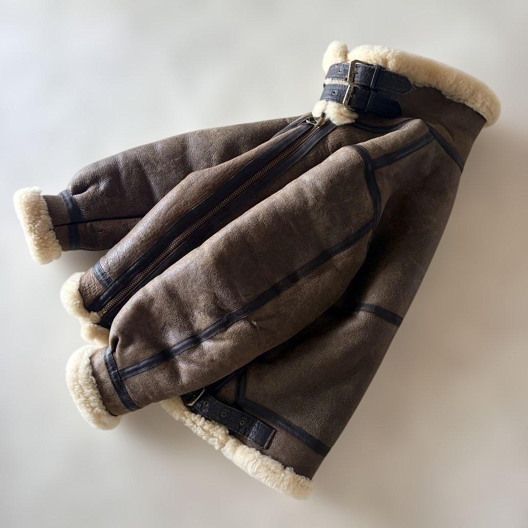 AVREX/B03/38サイズ/AC-17755/ブラウン/ボア/ムートン