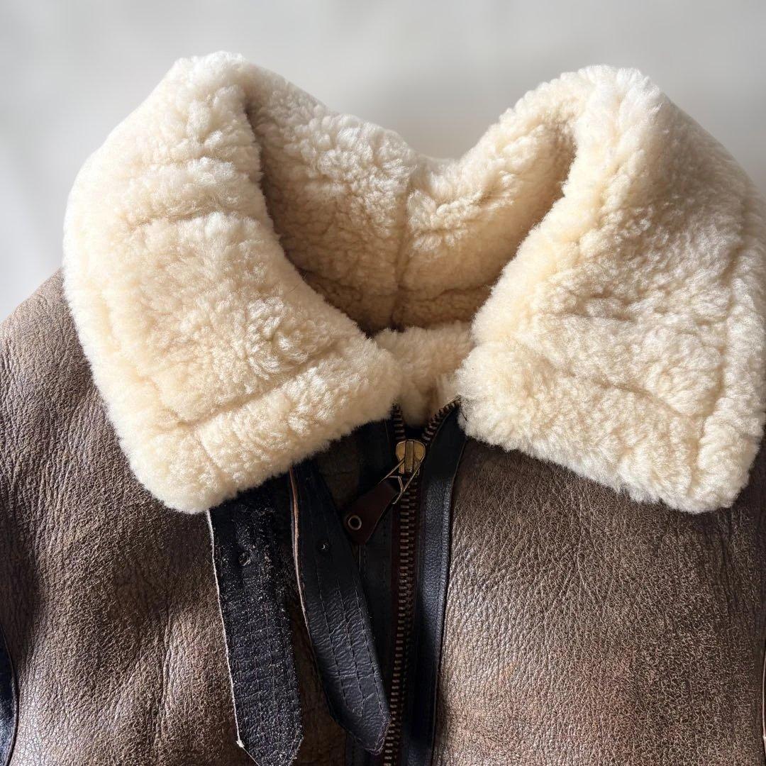 AVREX/B03/38サイズ/AC-17755/ブラウン/ボア/ムートン