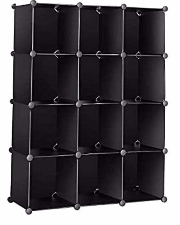 ラック ボックス 収納 ブラック12BOX