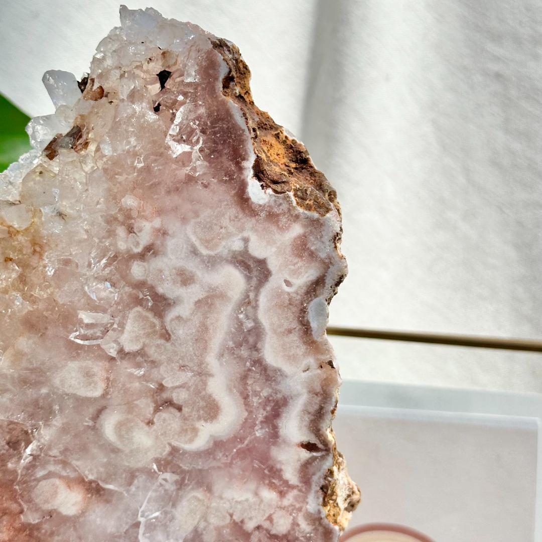 【ピンクアメジスト スラブ スライス アイアンスタンド】