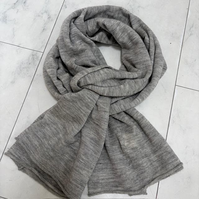 新品未使用★ジョゼフ オンワード カシミアマフラー グレー濃淡 マーブル 男女◎