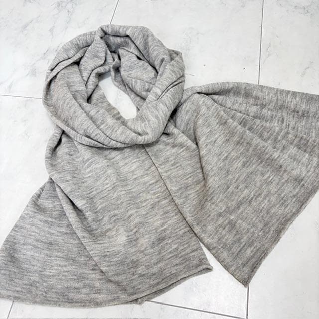 新品未使用★ジョゼフ オンワード カシミアマフラー グレー濃淡 マーブル 男女◎