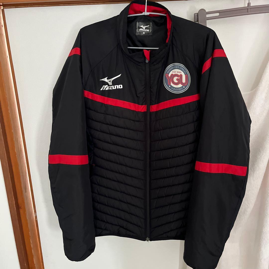 Mizuno YGU ジャケット M ブラック/レッド 山梨学院