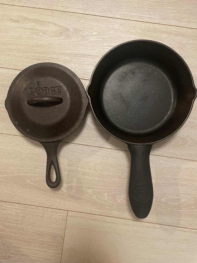 Lodge スキレット6 1/2インチ 8インチセット キャリーバッグ付き