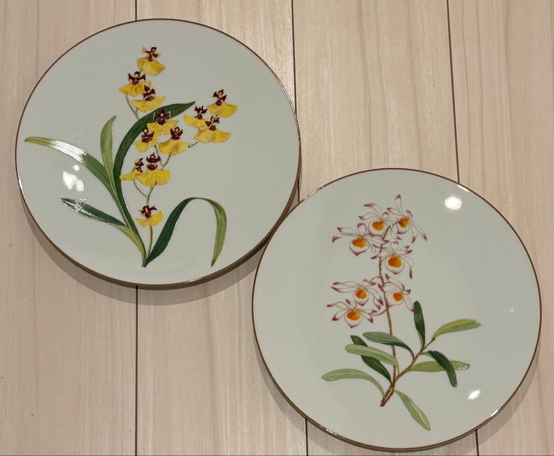 HERMES エルメス オルキデ プレート 26cm 2枚セット