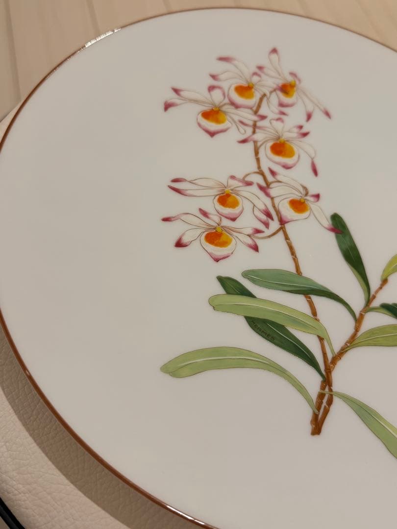 HERMES エルメス オルキデ プレート 26cm 2枚セット
