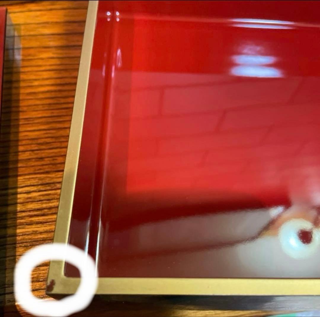 美品 うさぎ三段重箱 金彩 漆塗り＊えり善風呂敷付き