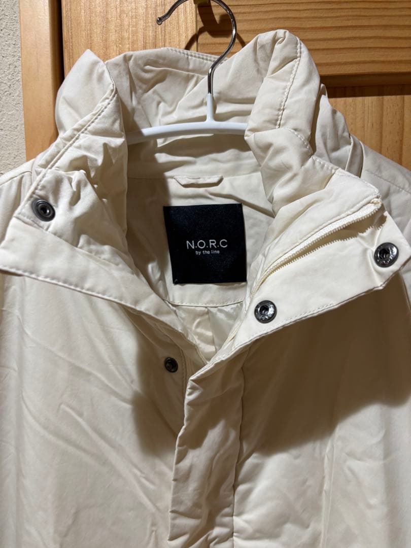N.O.R.C パディングロングコート3 エクリュ