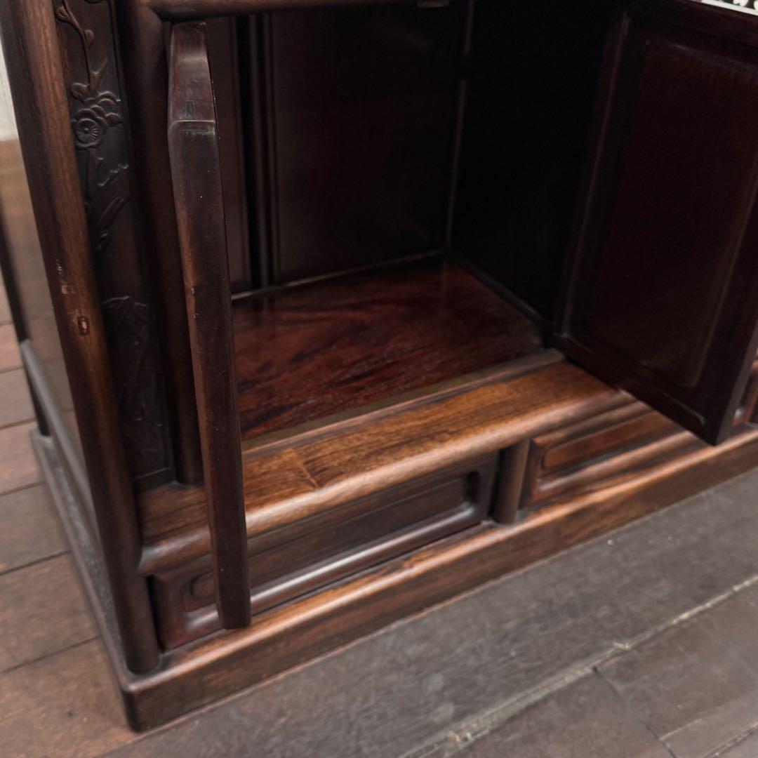 H21K67 紫檀 茶箪笥 唐木 和箪笥