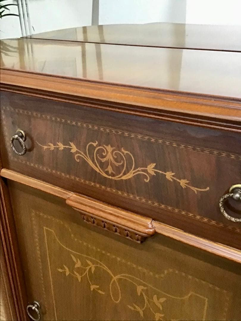 管842☆イタリア製☆ヴェローナクラシック☆超特大ミラー＆キャピネット