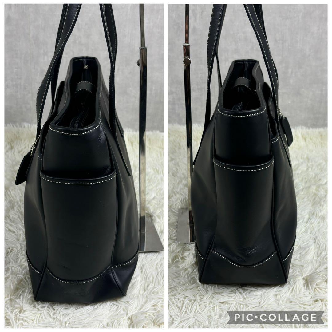 極美品　現行　Coach コーチ　ブラック　トートバック　大容量