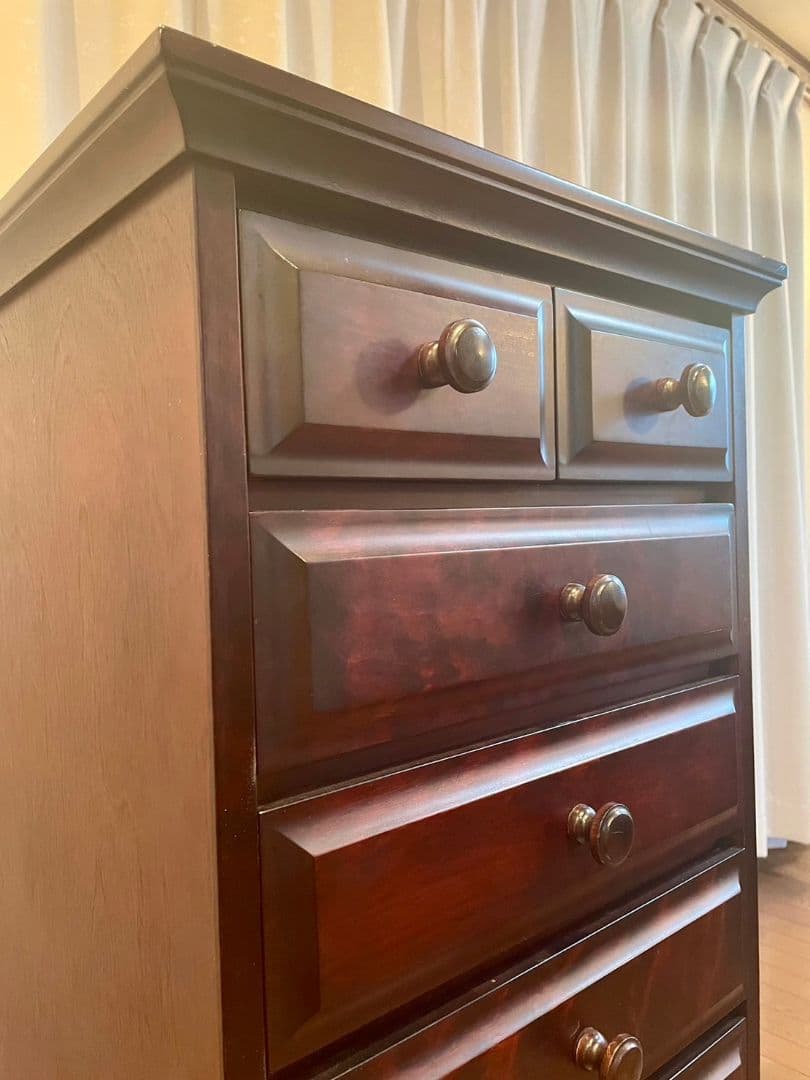 送料込み 旭川家具 NEW北海 ミニチェスト 487MI 天然木 和光