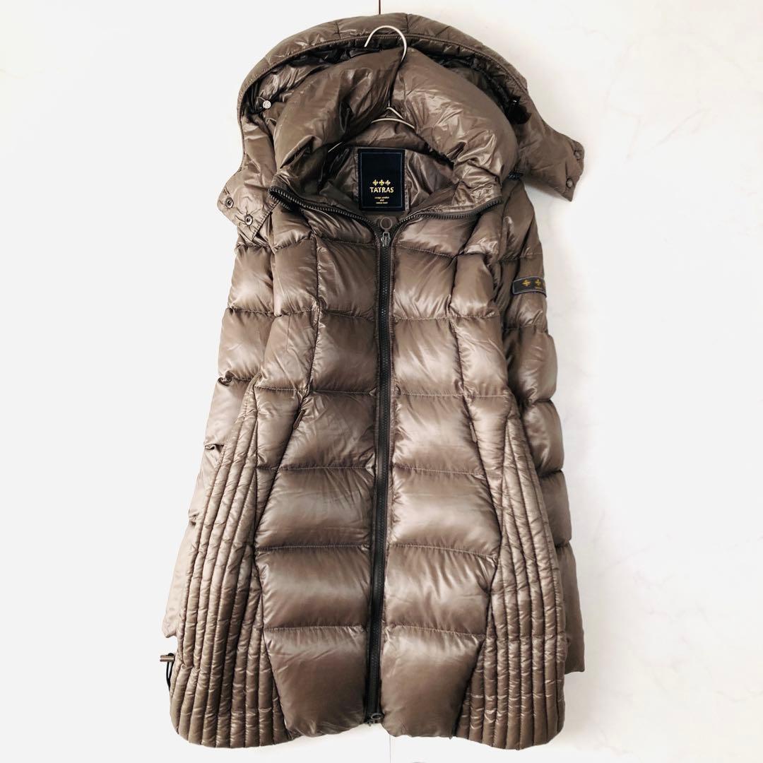 希少モデル　タトラス　サリンダウンコート　Aライン　フーデット　サイズ02