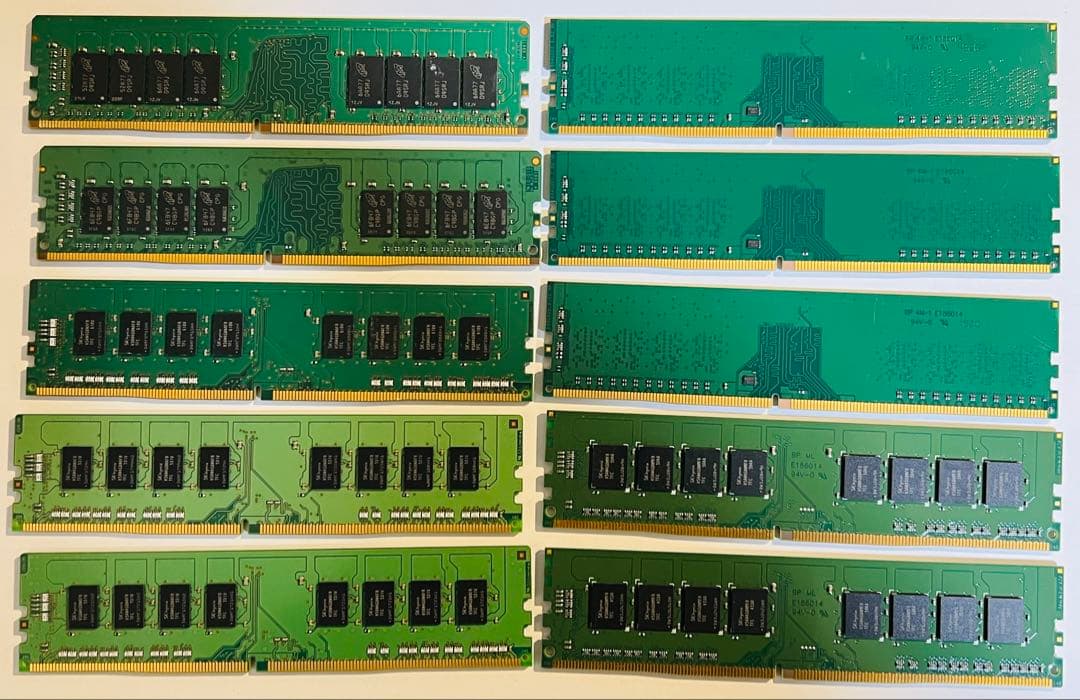 DDR4 デスクトップ用メモリ10枚セット 16GB x2枚+8GB x8枚