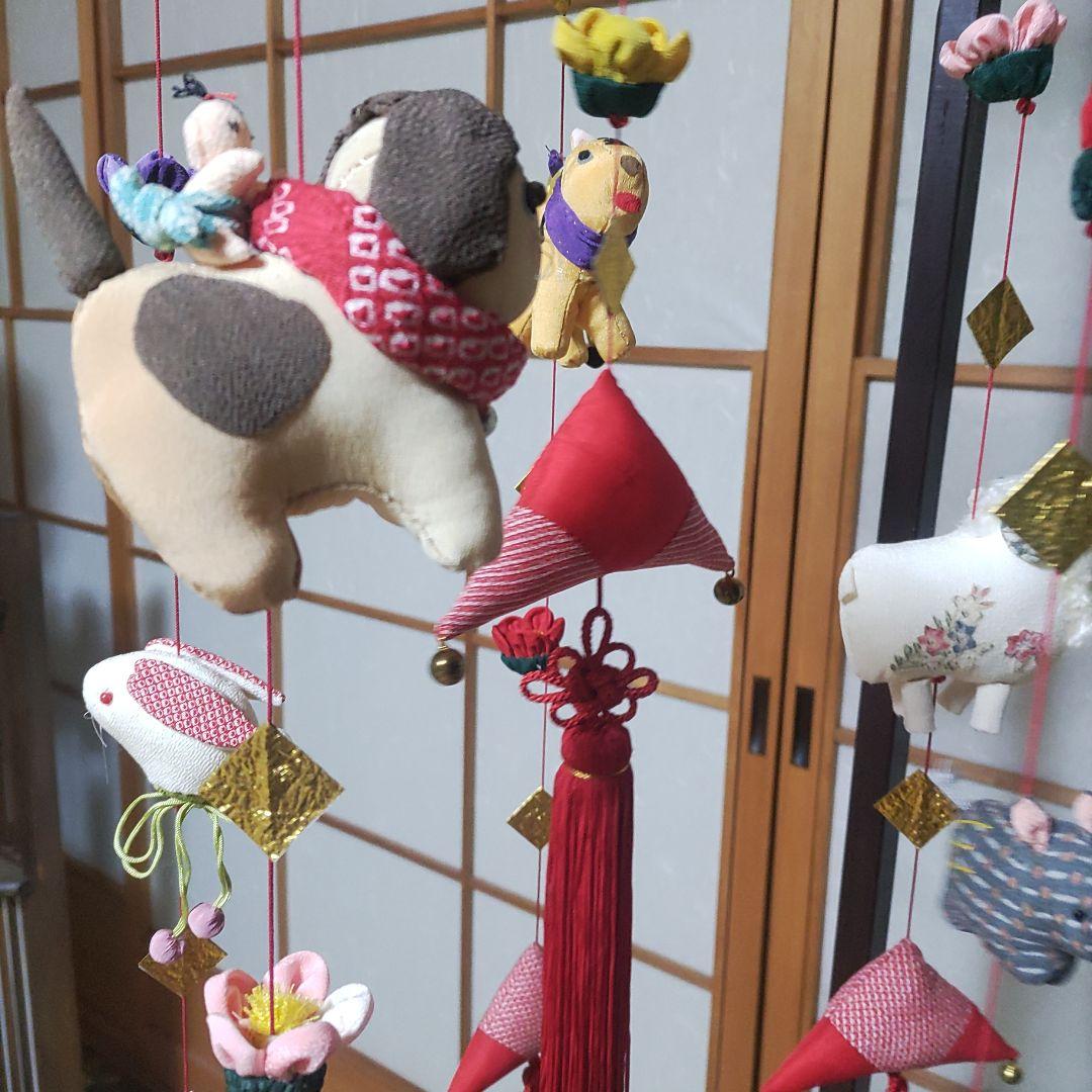 ちりめん細工　吊り飾り　干支　8　つるし飾り　下げもん