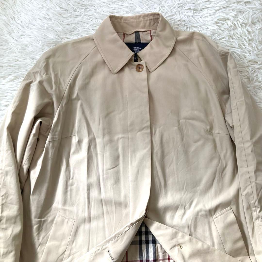 バーバリーロンドン　ステンカラーコート　ノバチェック　大きいサイズ　13号