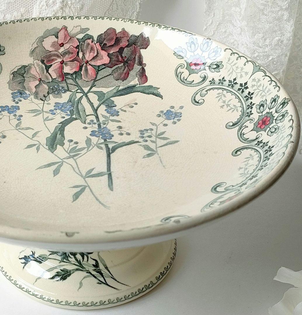 希少　ジョワジールロワ　切り花　コンポティエ　フランスアンティーク