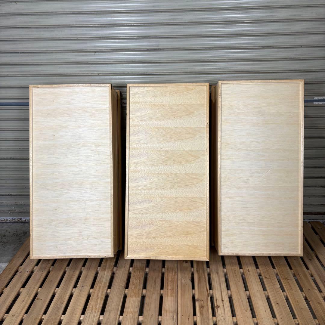 2段桐製　着物収納　衣装収納　ケース　3個セット　和家具