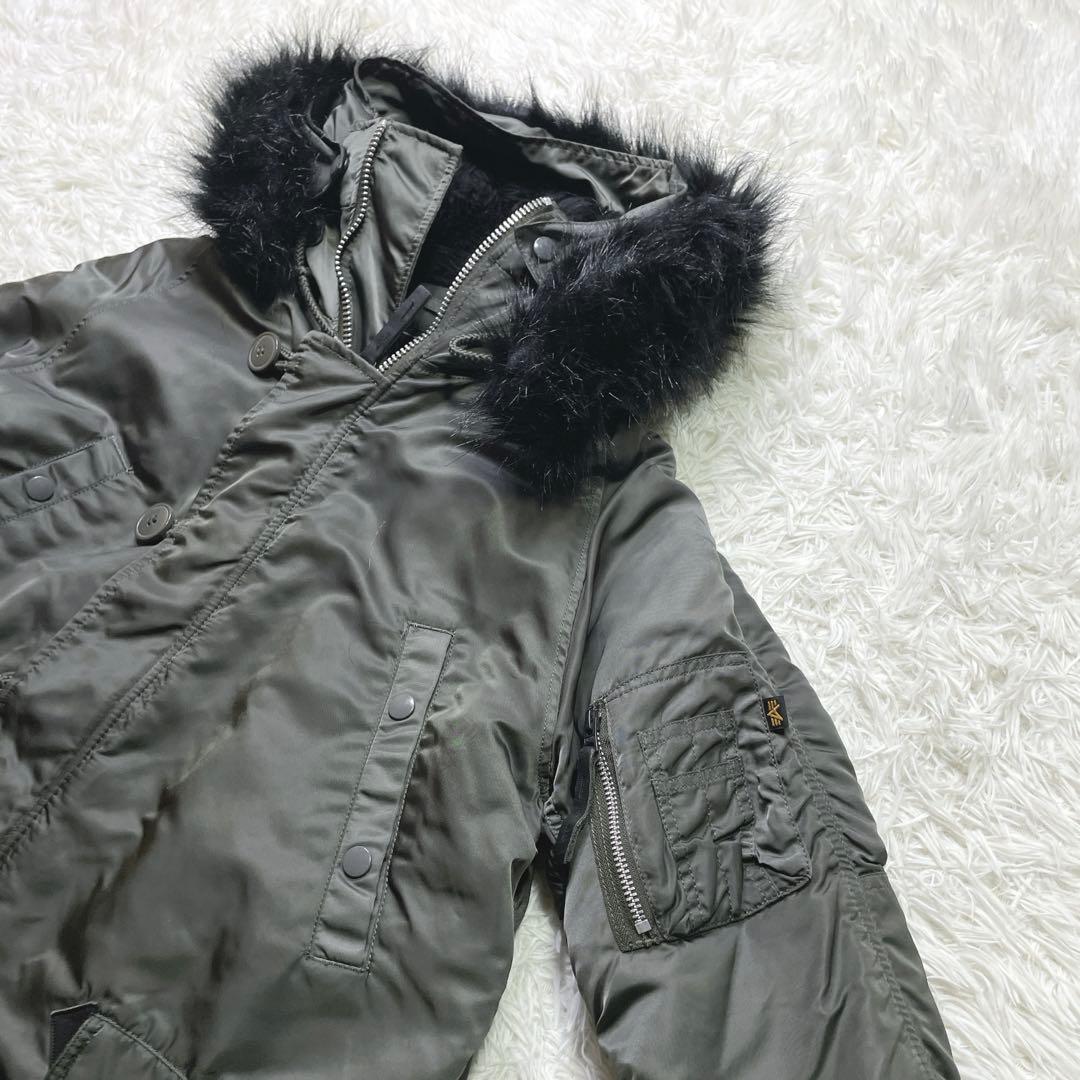 極美品✨ アルファインダストリーズ N-3B ミリタリー ジャケット M カーキ