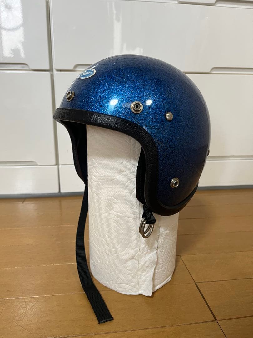 当時物 レア BUCO mini enduro 青ラメ キッズサイズ XSシェル