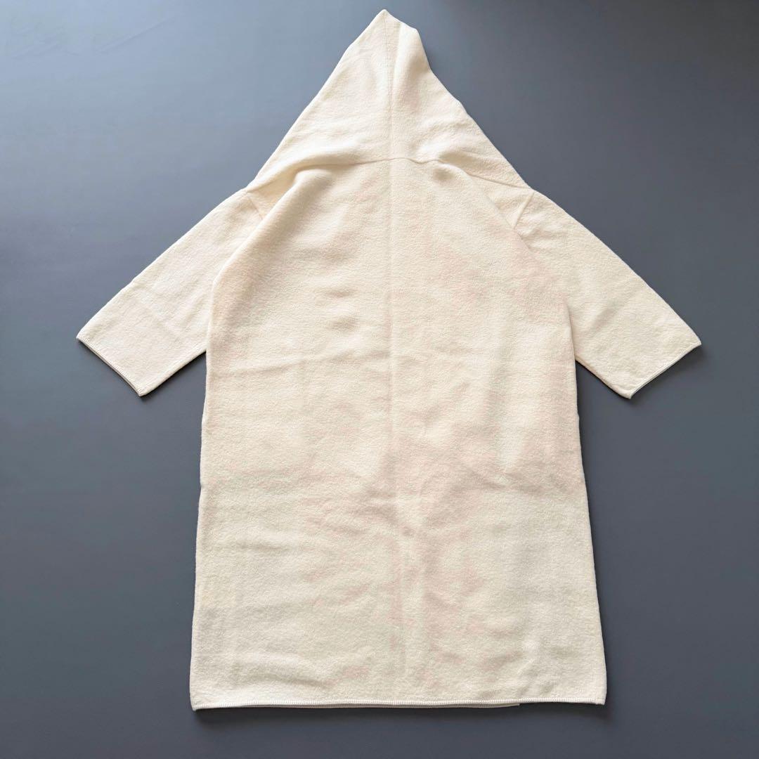 美品✨定番 フレームワーク　圧縮ウールショートガウン　カーディガン アイボリー