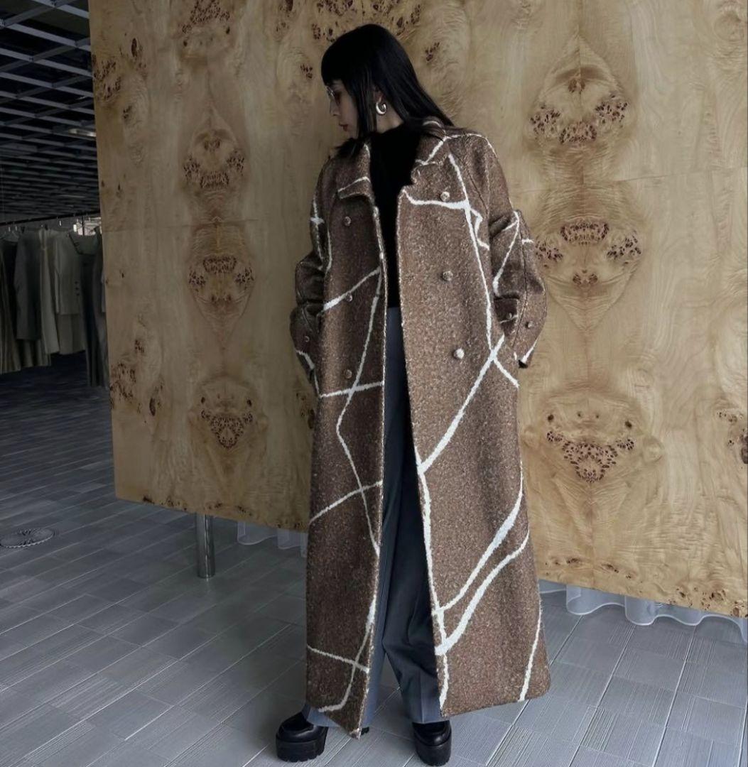 Ameri　LITTLE FLARE LINE ART LONG COAT