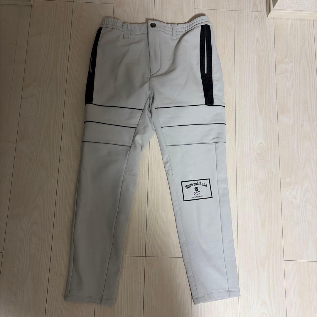 MARK & LONA スカルロゴ ストレートパンツ 48