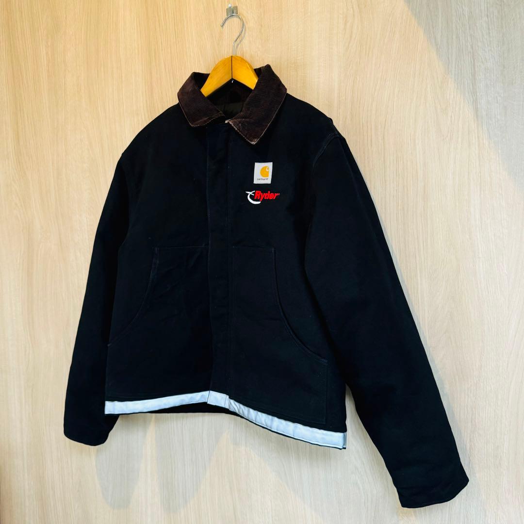 【USA製】Carhartt トラディショナルジャケット J02 企業ロゴ 44