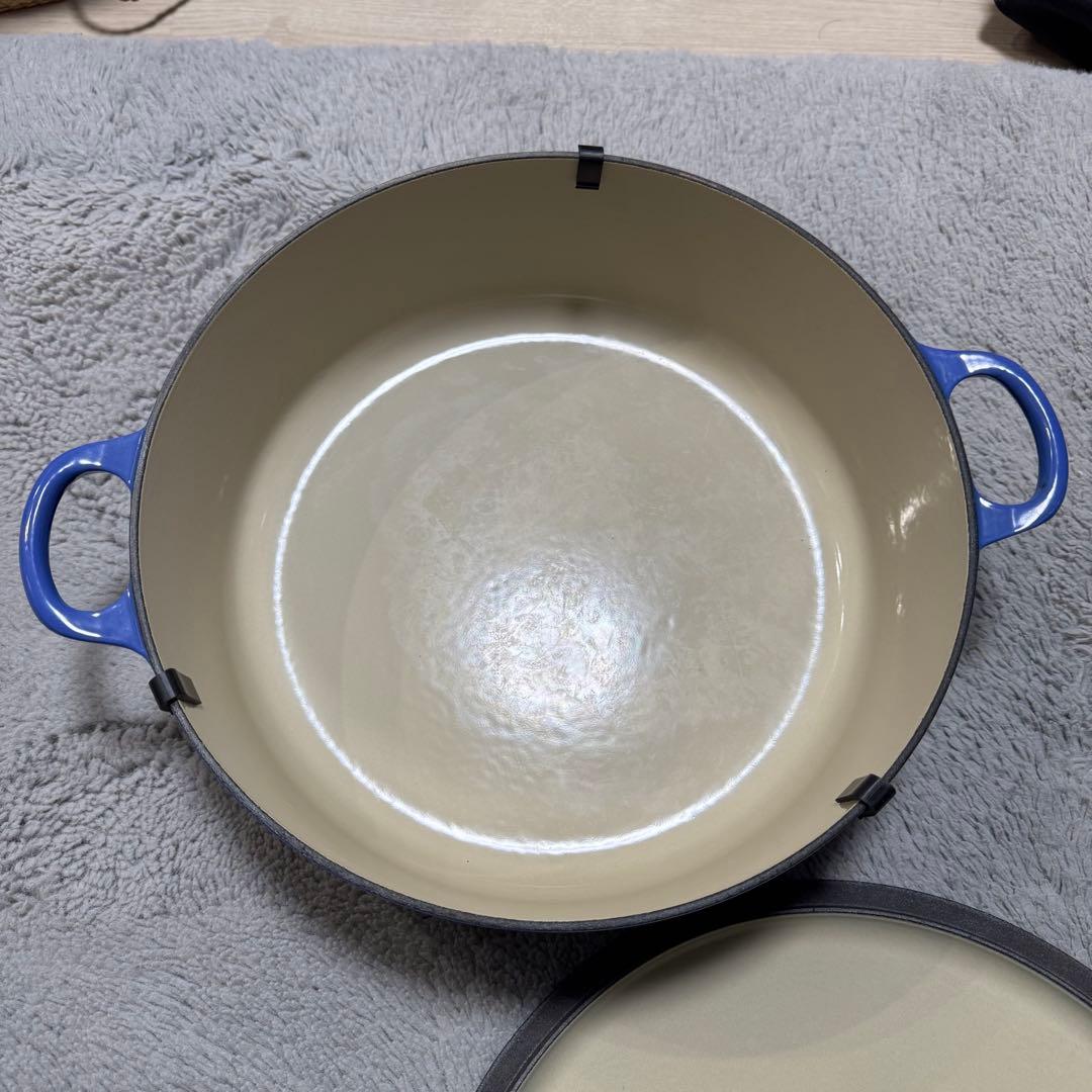 【希少】 LE CREUSET ル・クルーゼ ココット・ロンド 30cm ブルー