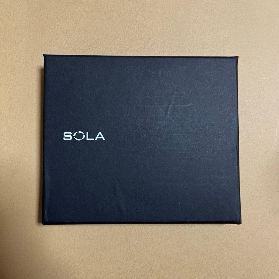 【新品未使用】日本製 SOLA Tenuis3 二つ折り財布/Blue