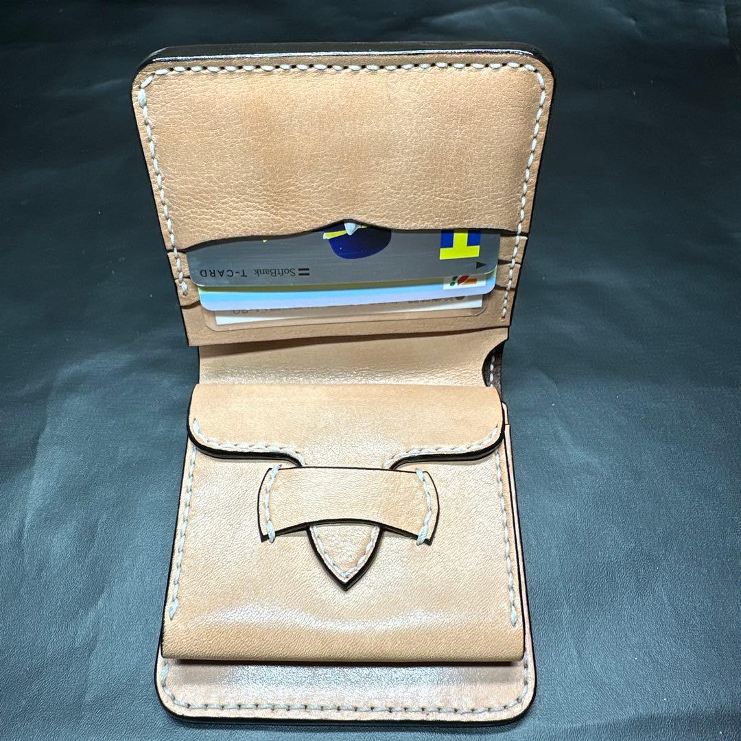 フル栃木レザー　バタフライウォレット　二つ折り　ケース　分離型