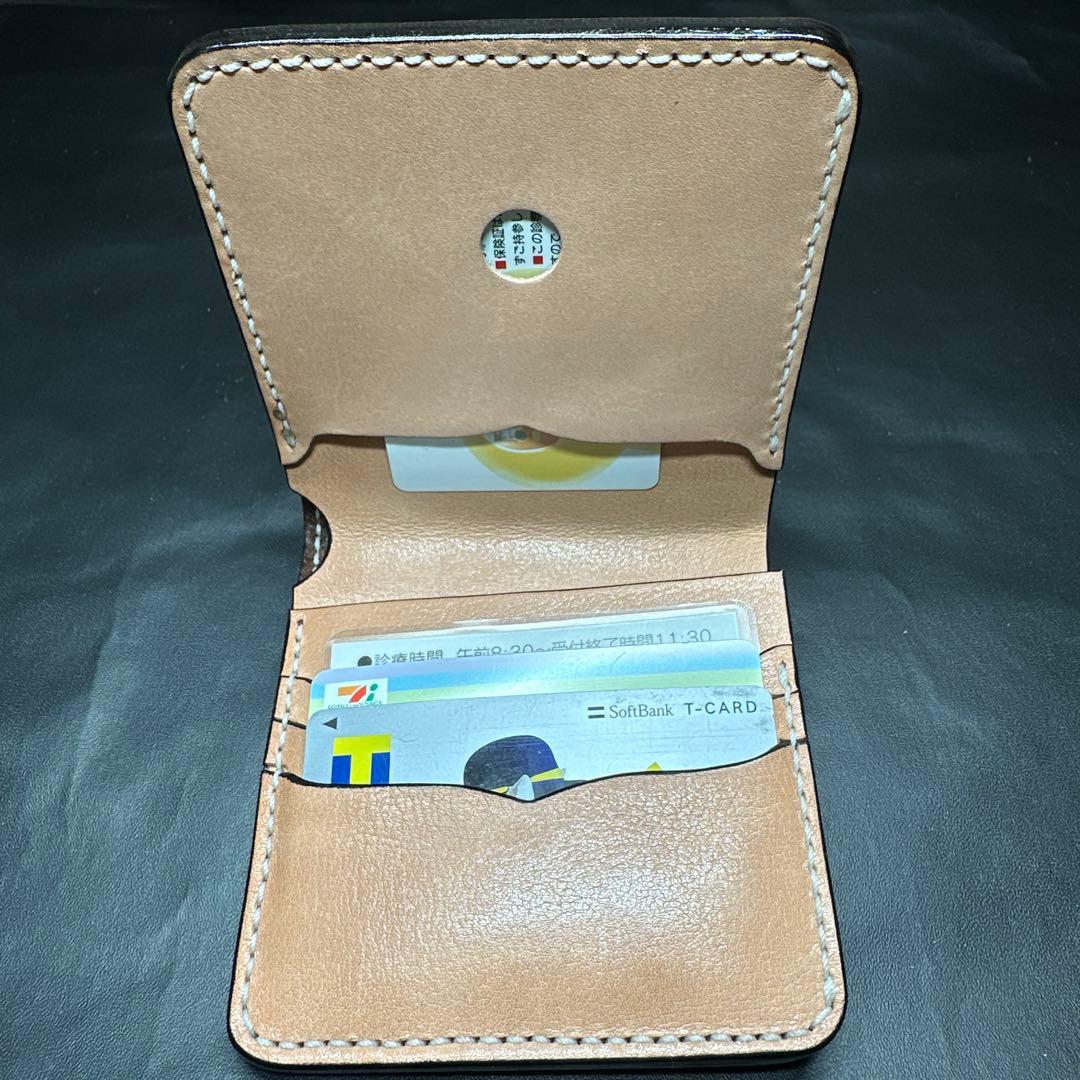 フル栃木レザー　バタフライウォレット　二つ折り　ケース　分離型