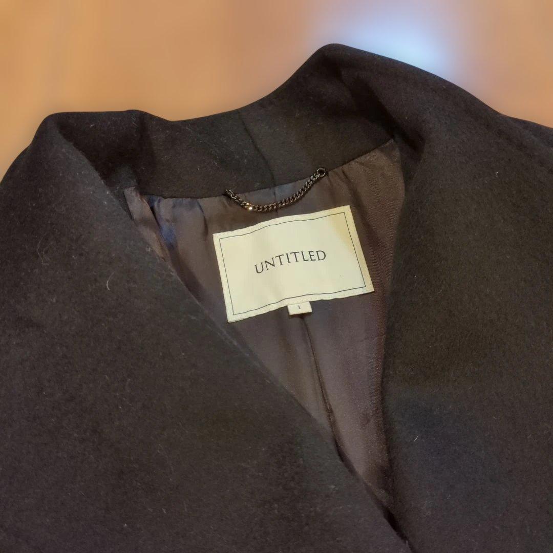 UNTITLED ウール　スタンドカラー ロングコート
