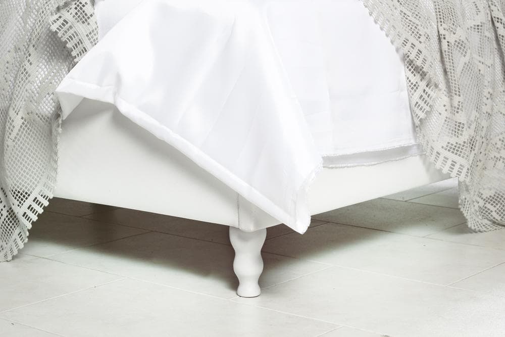 【シングル　ホワイト】 ホテルライクなエレガントベッド 【フレームのみ】