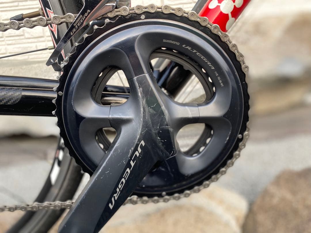 ARGON18 ロードバイクフレーム ブラック/レッド サイズ XS アルテグラ