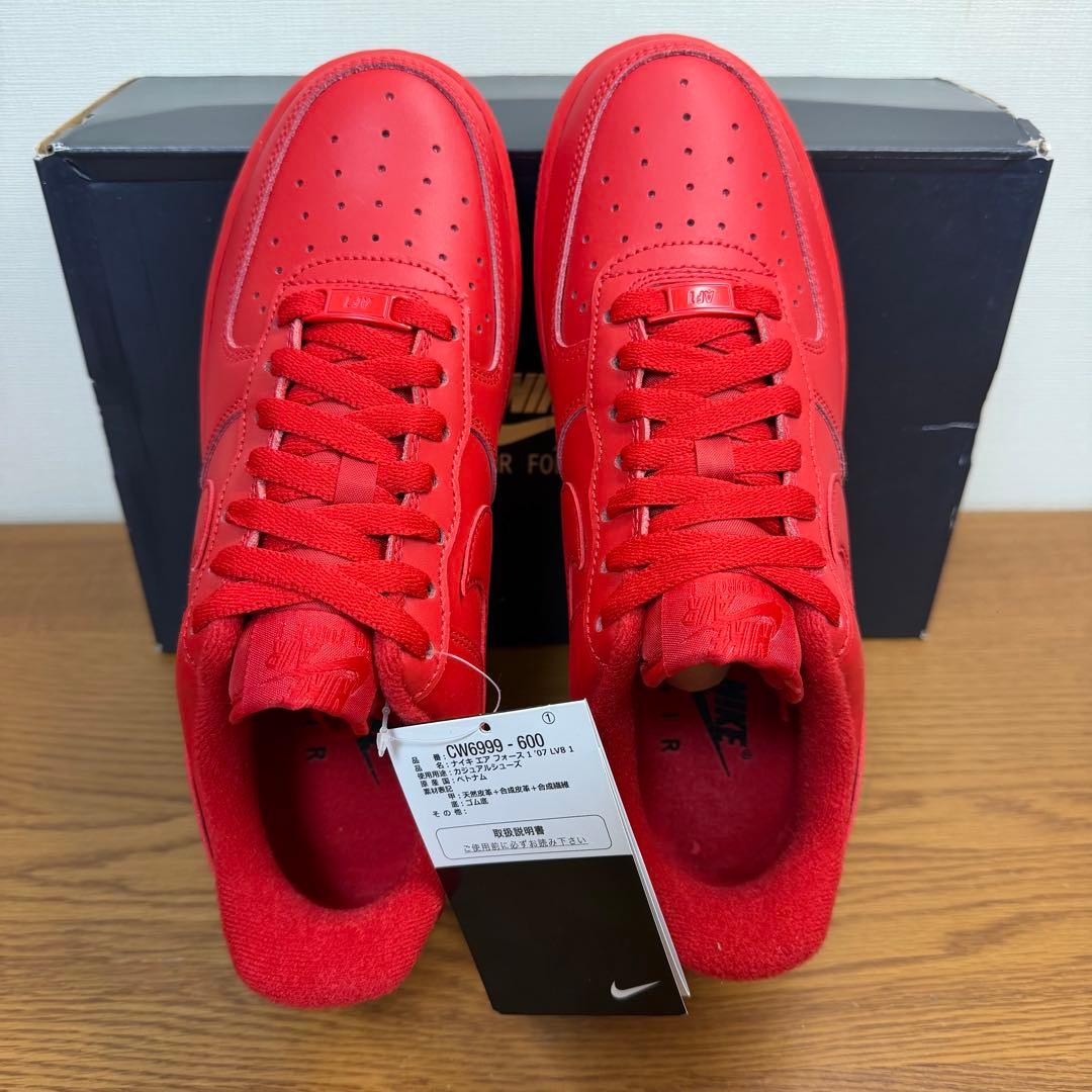 【新品未使用】Womens Air Force 1 トリプルレッド