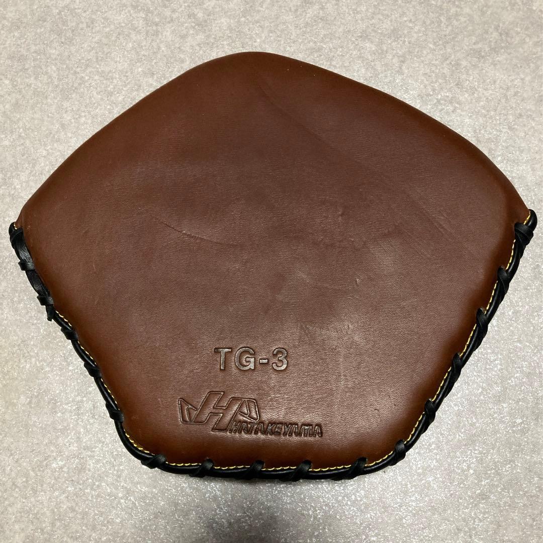 ハタケヤマ 硬式 軟式 兼用 野球 グローブ 板グローブ フェンスグローブ 美品