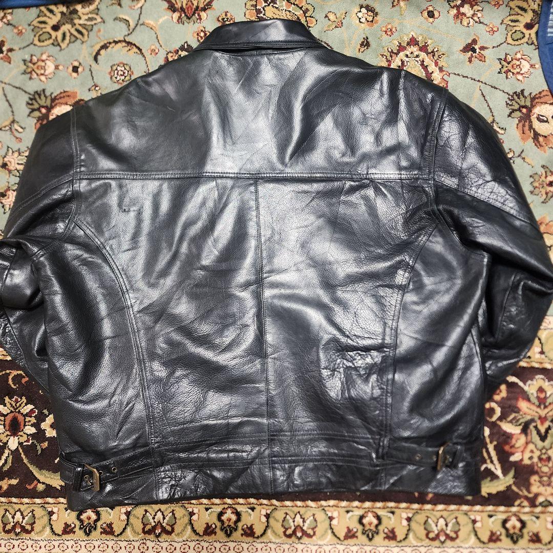 オーバーサイズ　レザージャケット　　XL相当