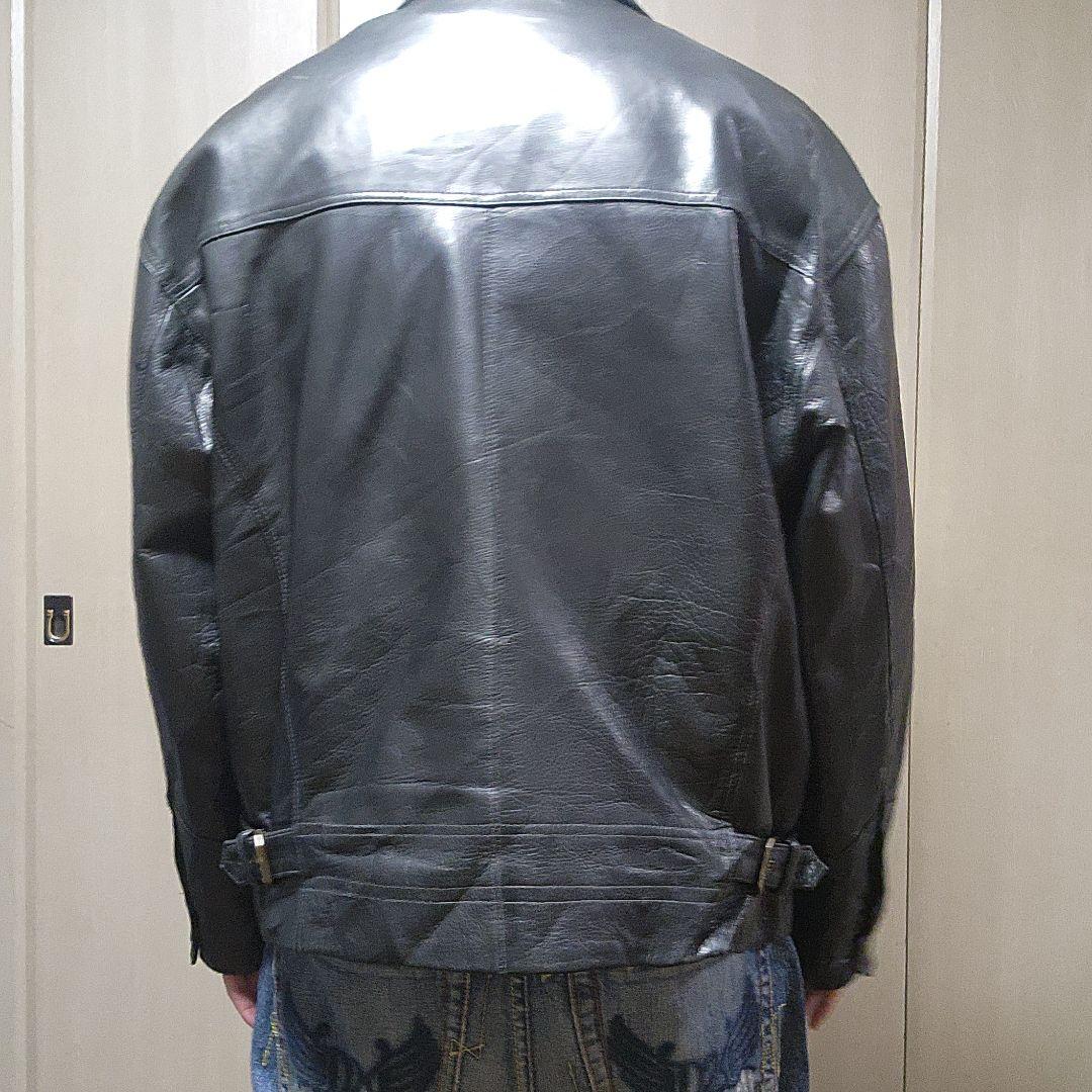 オーバーサイズ　レザージャケット　　XL相当