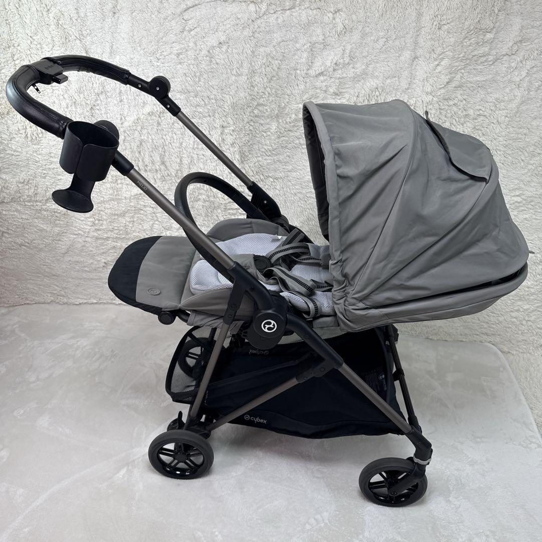 軽量✨ cybex　merio　メッシュ 高級ベビーカー　レザー ハンドルカバー