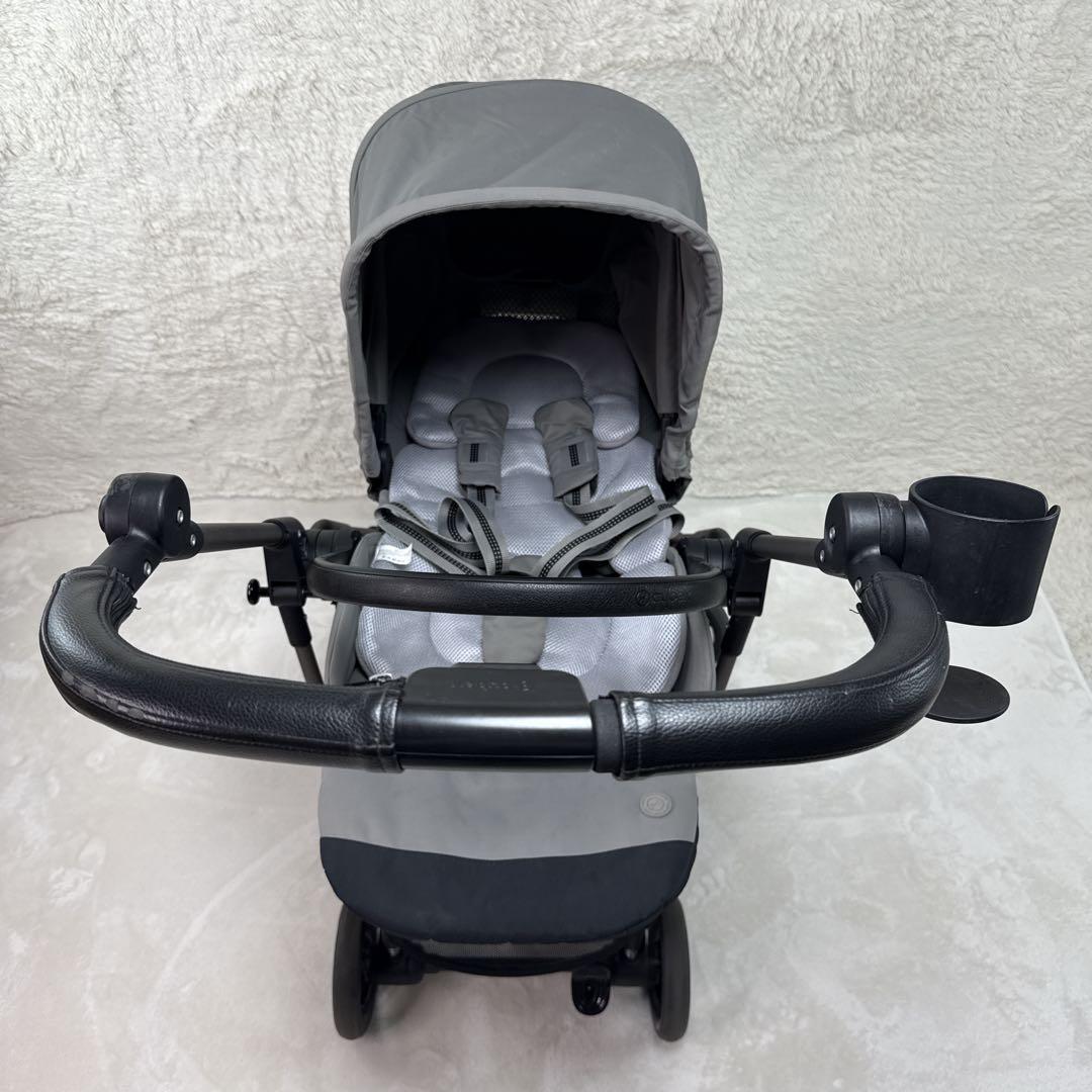 軽量✨ cybex　merio　メッシュ 高級ベビーカー　レザー ハンドルカバー