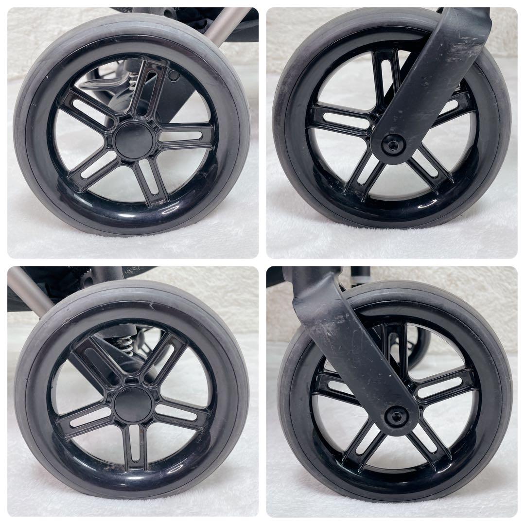 軽量✨ cybex　merio　メッシュ 高級ベビーカー　レザー ハンドルカバー