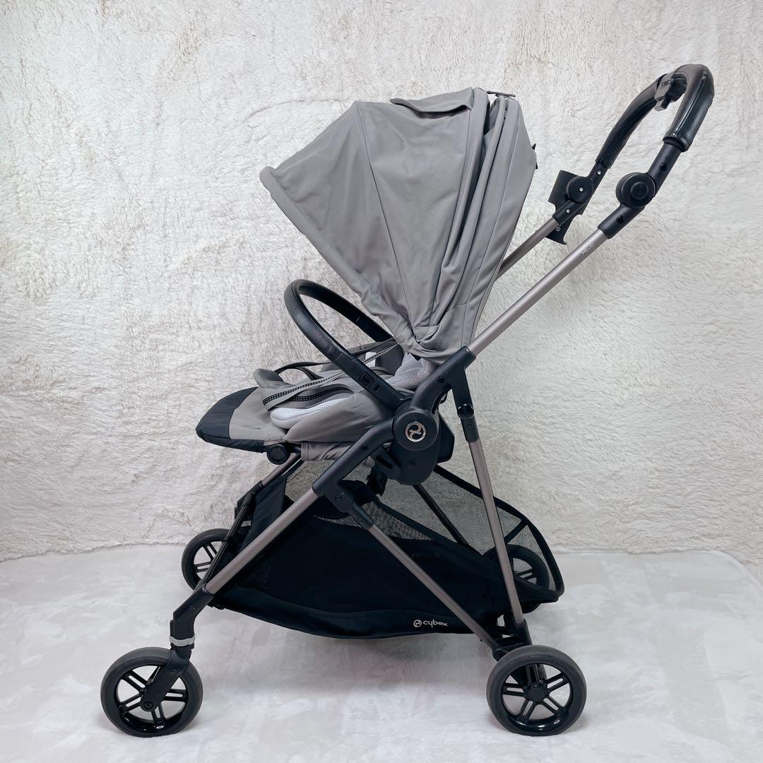 軽量✨ cybex　merio　メッシュ 高級ベビーカー　レザー ハンドルカバー