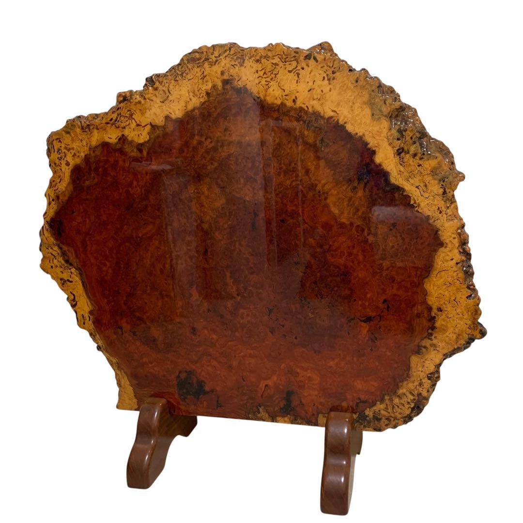 美品 花梨 天然木1枚板 衝立(ついたて) 瘤杢 葡萄杢