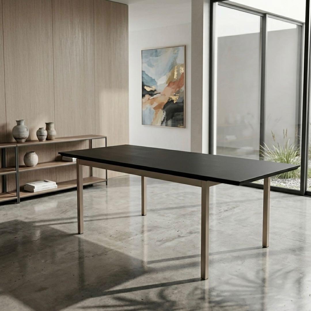 HR646 カリガリス　エクステンションテーブル　マットブラック