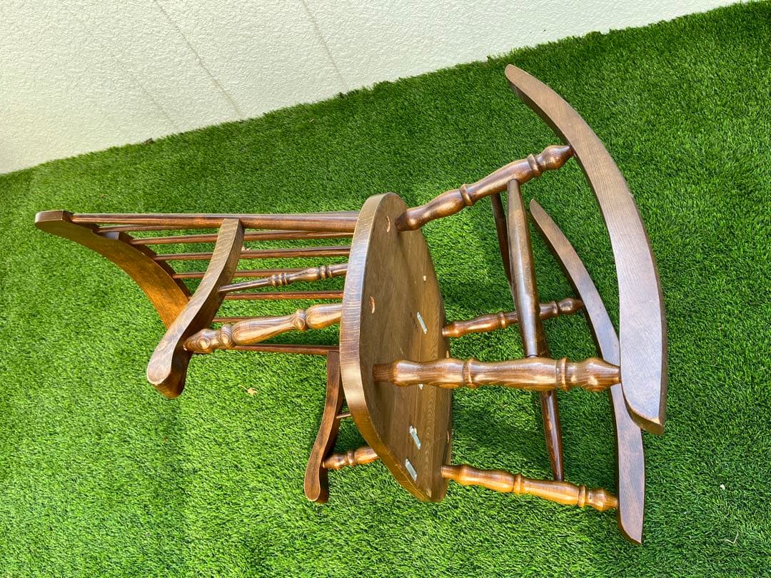 柏木工 （カシワ）ロッキングチェア キズ スレありますが艶と味あります