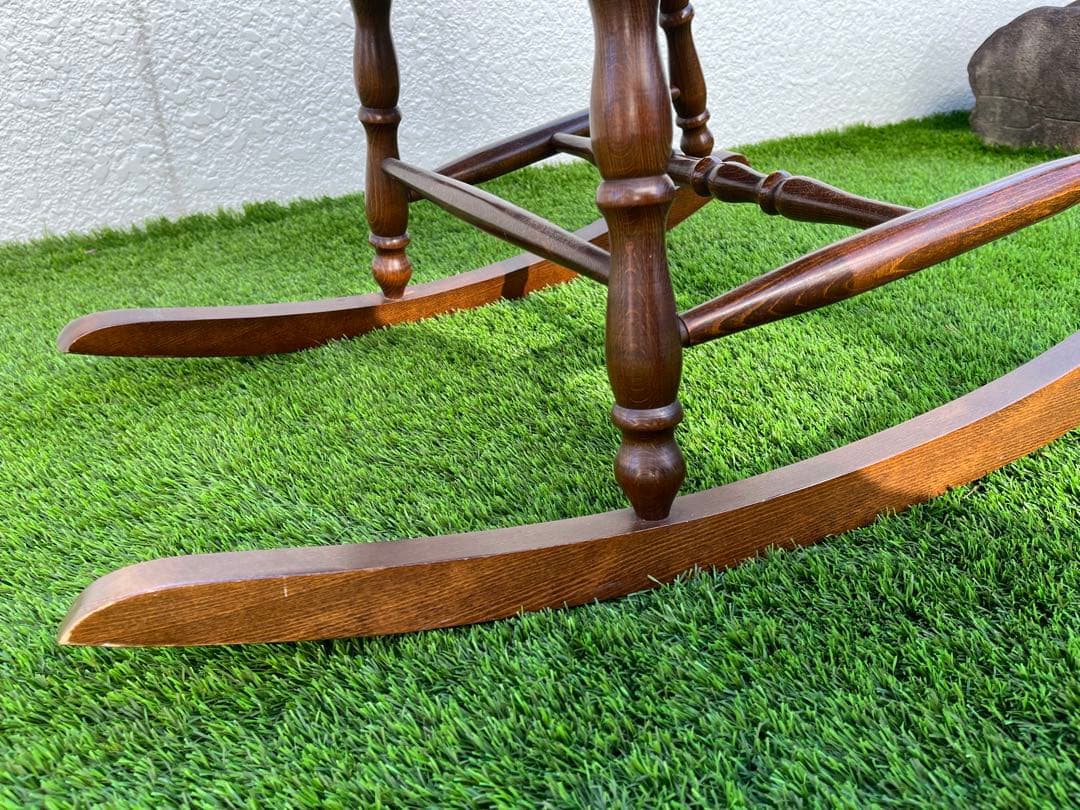 柏木工 （カシワ）ロッキングチェア キズ スレありますが艶と味あります