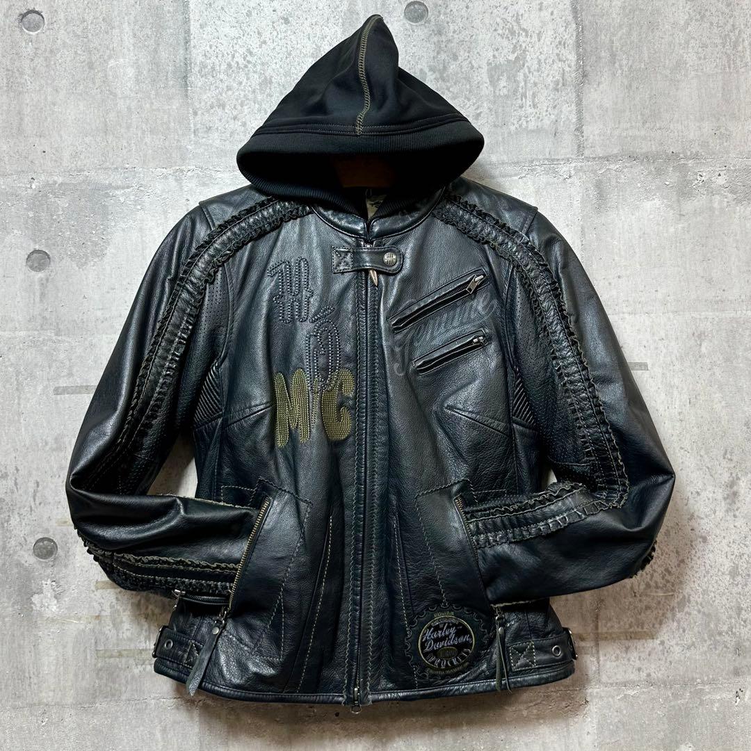 2012 Harley-Davidson レザージャケット 刺繍 カスタムモデル